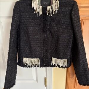 Giambattista Valli Jacket Blazer Boucle  Black Tweed women’s small